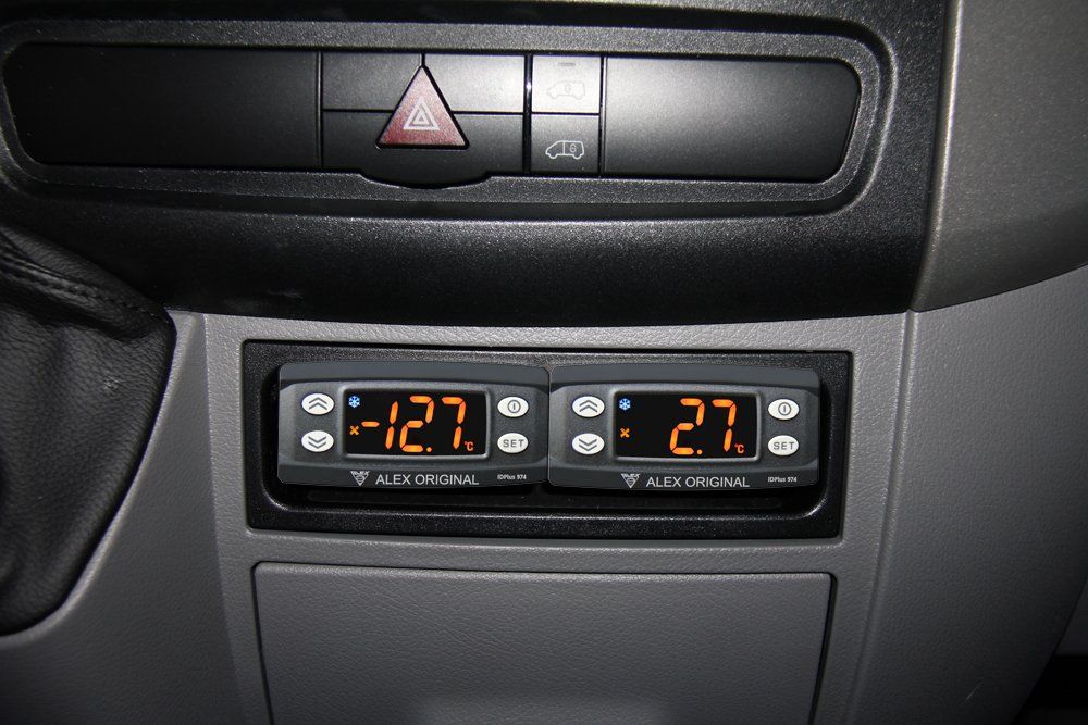 Digitale Bedienteile im Kühlfahrzeug- Führerhaus