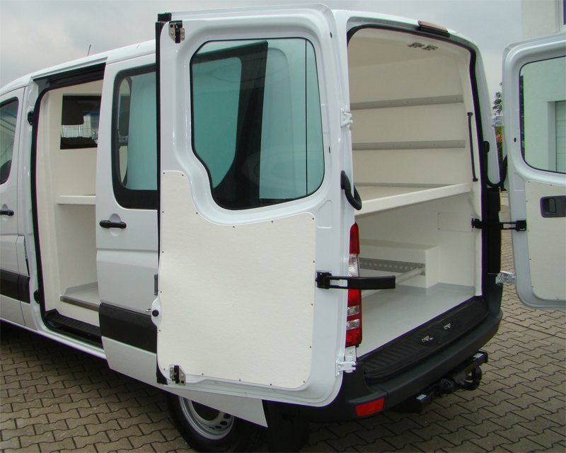 Offene Fenster bei Mercedes Sprinter Hygieneausbau