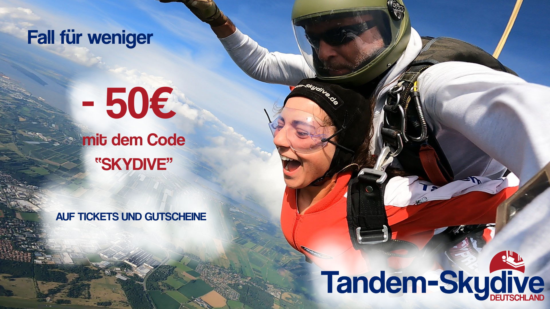 Gutschein Weihnachtsaktion Tandemsprung