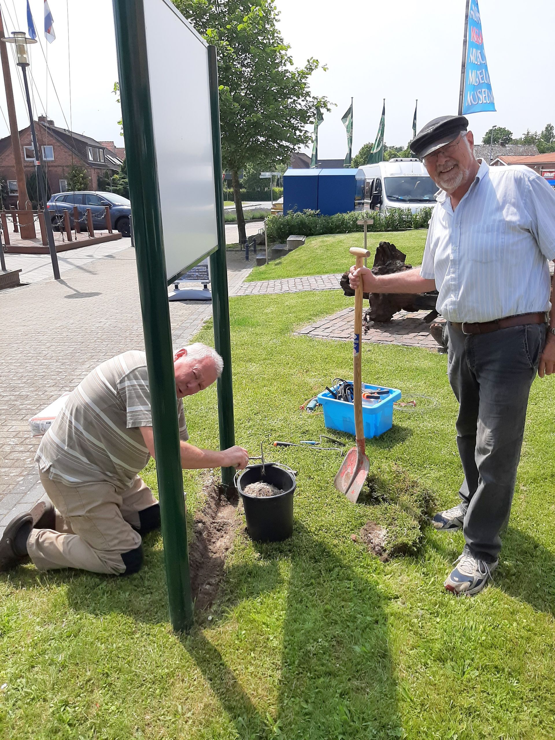 Ehrenamtlicher Helfer im Zwei-Siele-Museum