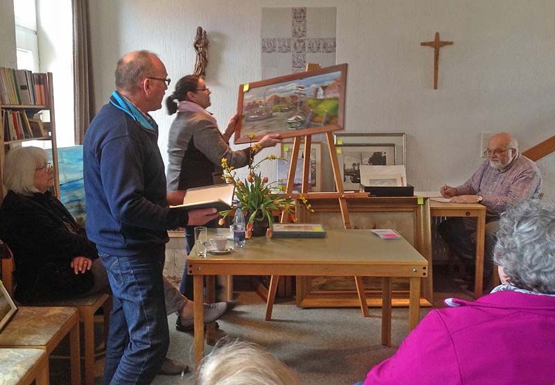 Ehrenamtlicher Helfer im Zwei-Siele-Museum