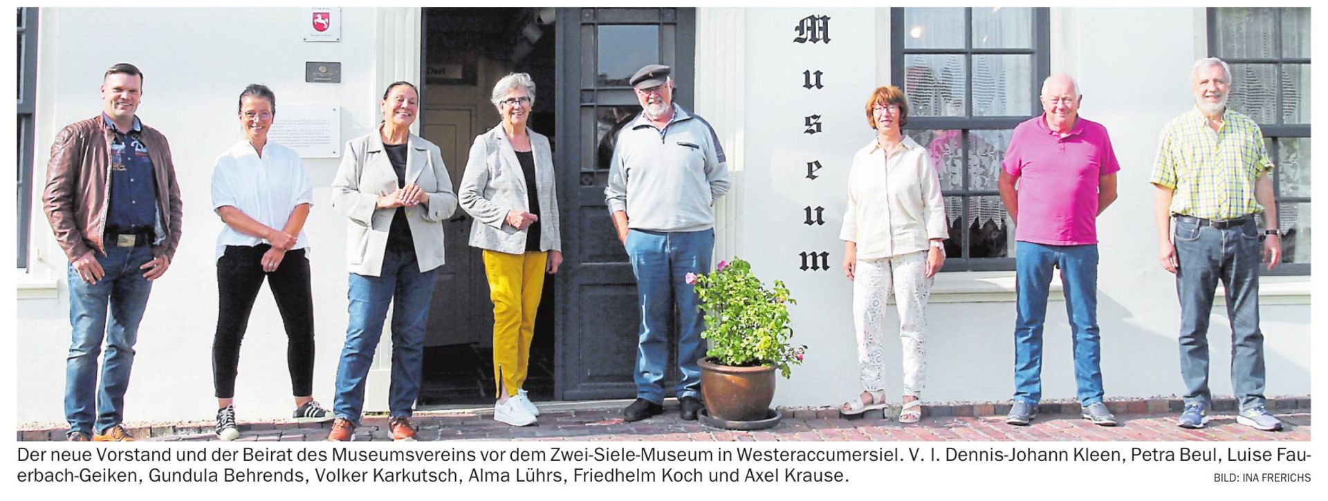 Einige Vorstandsmitglieder vom Museumsverein Dornumersiel