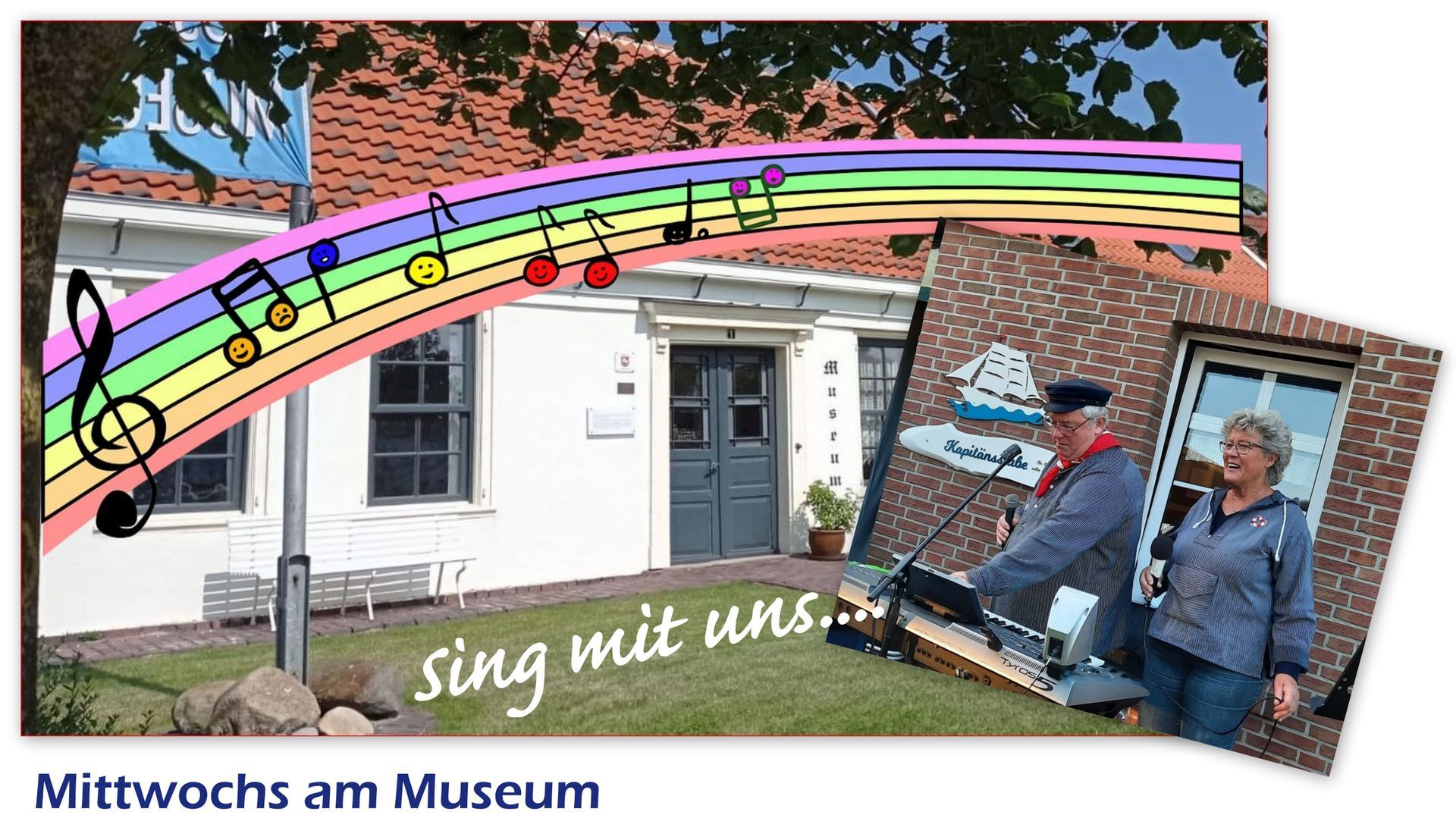 Singen vor dem Zwei-Siele-Museum