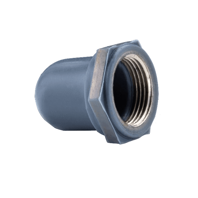 capuchon de silicone gris pour bouton poussoir à visser