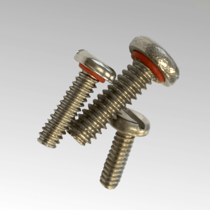 vis tête fendue avec joint caoutchouc