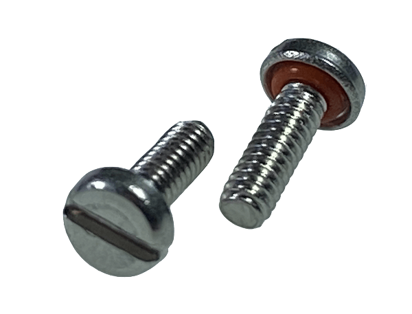 Vis tête fendue joint étanche silicone