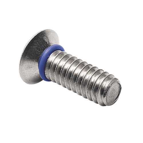 Vis avec joint d'étanchéité bleu fluoro silicone