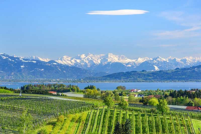 Aussicht auf die Naturlandschaft des Bodensees – Inspiration für die Düfte von Bodenseeduft