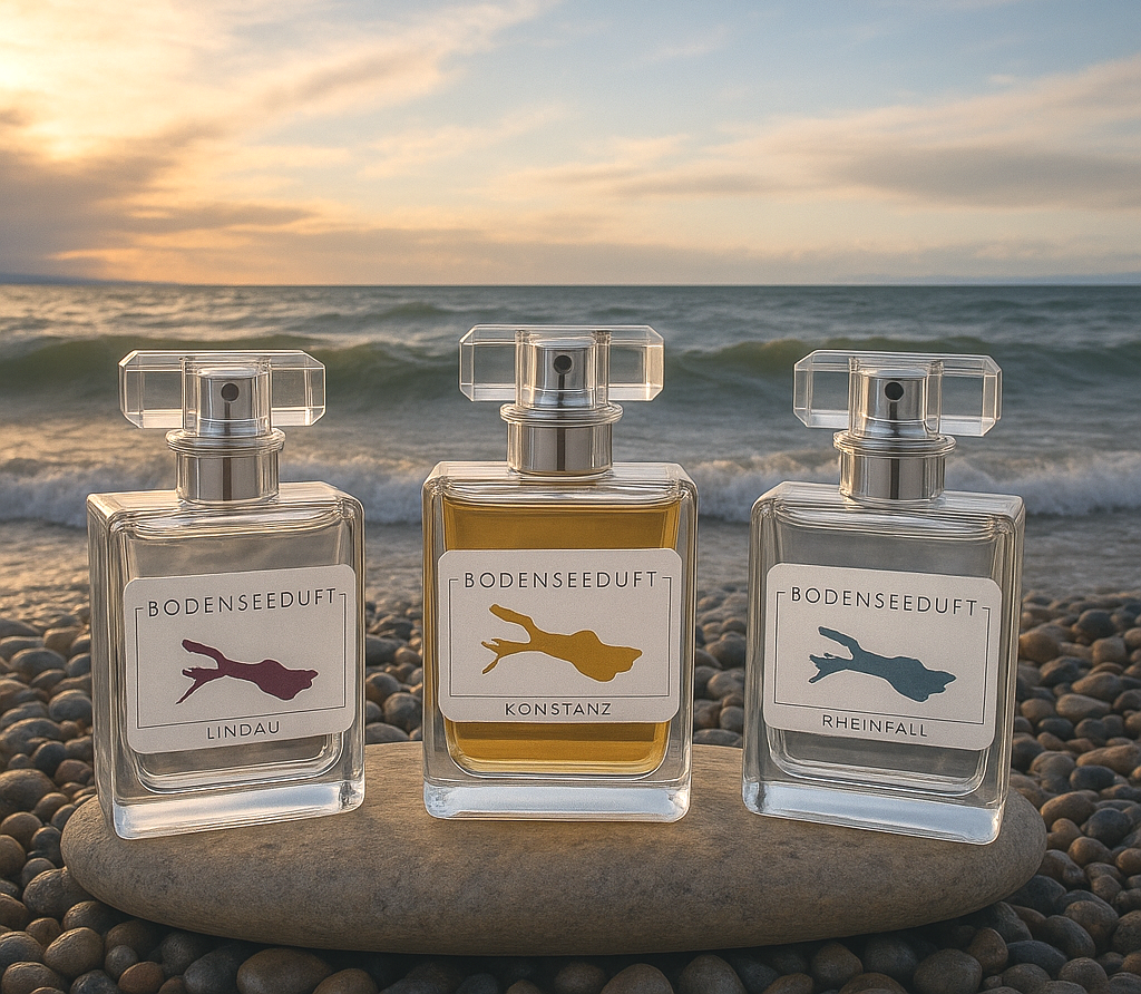 Bodensee Parfums von Bodenseeduft am Ufer des Bodensees