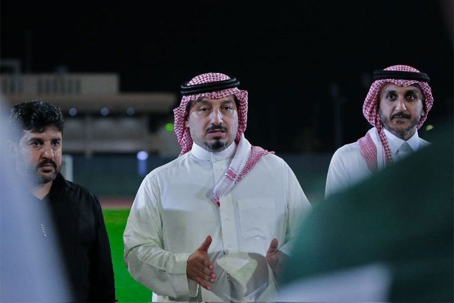 The president of the Football Federation of Saudi Arabia, Al Misehal The president of the Football Federation of Saudi Arabia, Al Misehal