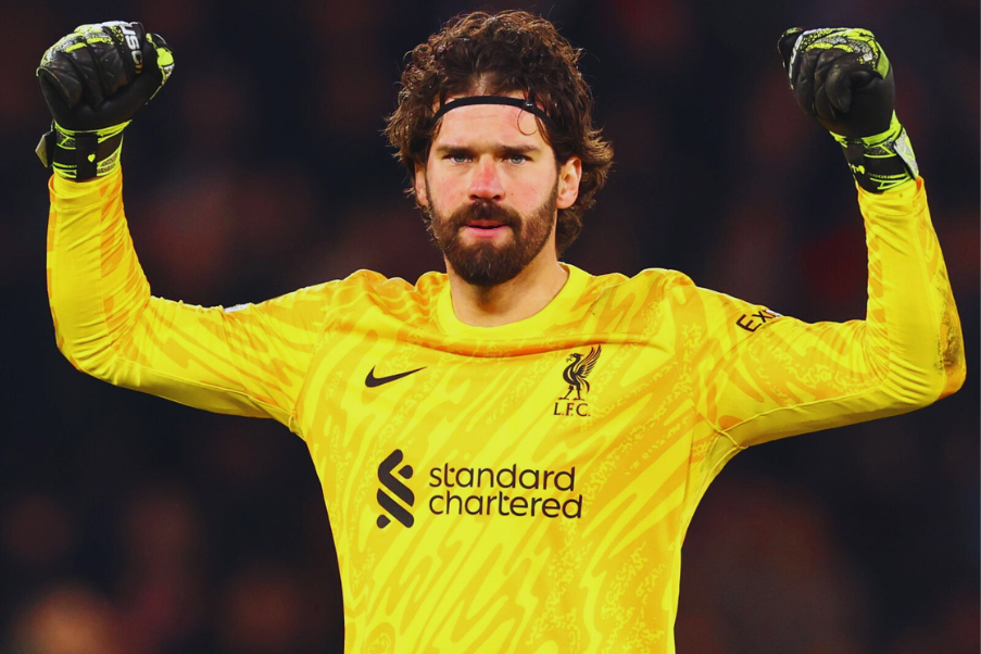 Alisson Alisson, great star of Liverpool in Paris in 1/16 of UEFA Champions League first round against PSG