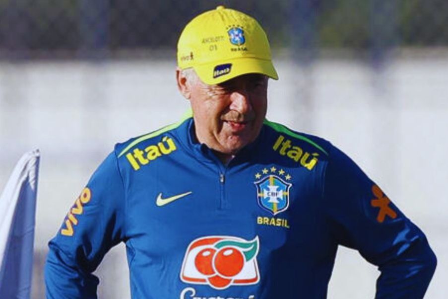 Carlo Ancelotti Carlo Ancelotti in his first training with Brazil in Rio de Janeiro