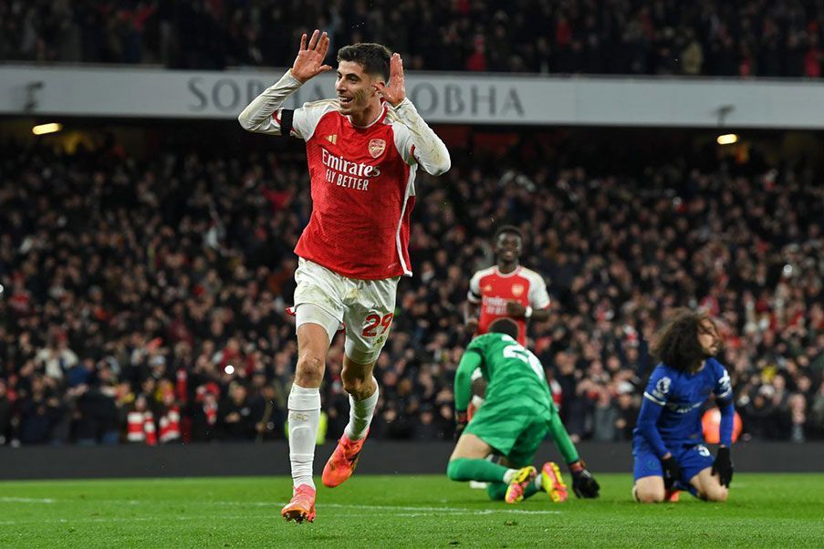 Arsenal Kai Havertz scored two goals in solid victory over Chelsea tuesday´s last