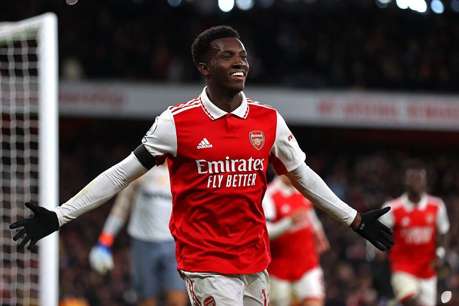 Arsenal Nketiah marcó el gol definitivo del triunfo del Arsenal sobre el West Ham