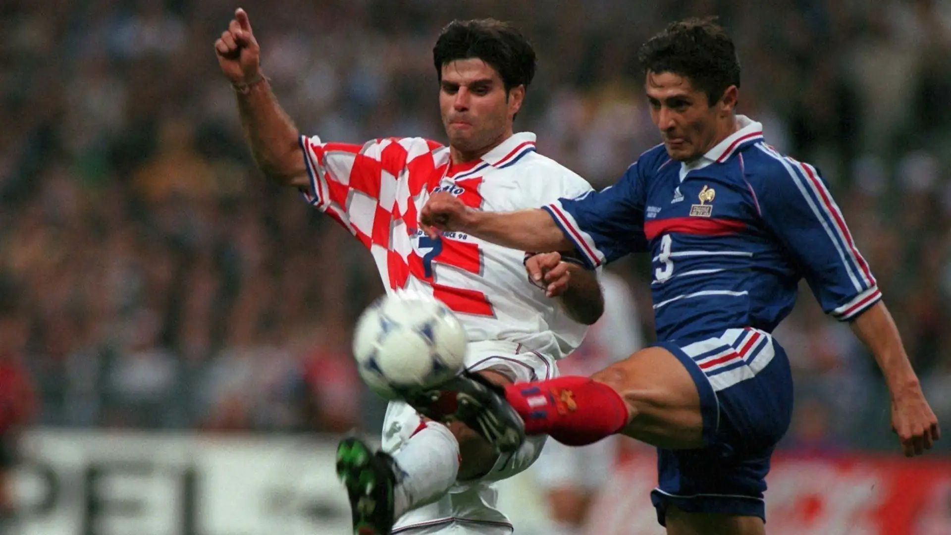 Aljoša Asanović Aljoša Asanović alongside Bixente Lizarazu in the France 2-1 Croatia clash semifinal of the 1998 FIFA World Cup. EPIC