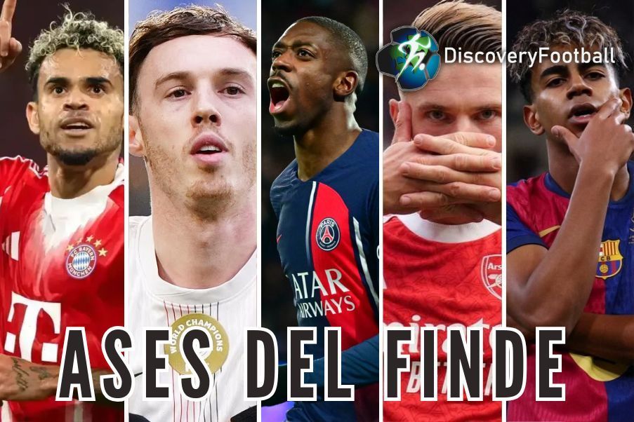 Ases Luis Díaz del Bayern, Cole Palmer del Chelsea, Ousmane Dembelé del PSG, Viktor Gyokeres del Arsenal y Lamine Yamal del FC Barcelona fueron los jugadores más destacados del finde en las 5 ligas top de Europa.