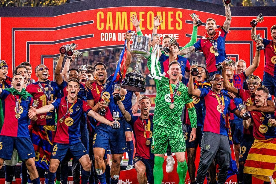 FC Barcelona FC Barcelona won the Spanish Cup after 3-2 about Real Madrid.