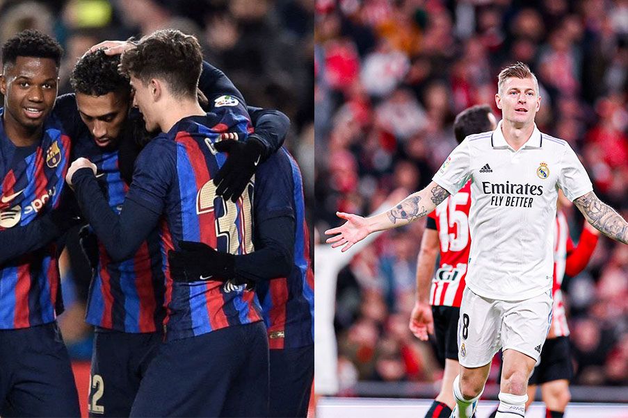 Barça y Real Madrid El Barca y el Real Madrid ganaron este fin de semana