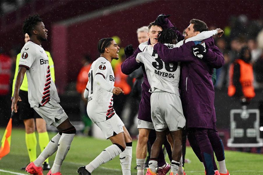Bayer Leverkusen El Bayer Leverkusen jugará las semifinales de la UEFA Europa League tras igualar a uno en Londres ante el West Ham United