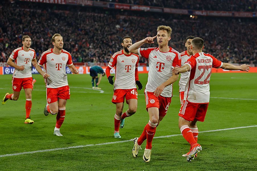 Joshua Kimmich anotó el gol de la clasificación del Bayern a las semis de la Champions