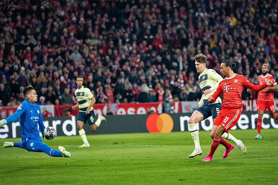 Bayern y Man City El Bayern acosó al City desde el inicio pero no tuvo pegada