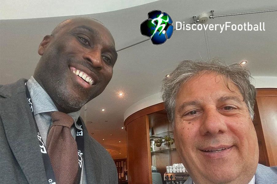 Sol campbell Sol Cambell former of England and Arsenal and Manos Staramopoulos