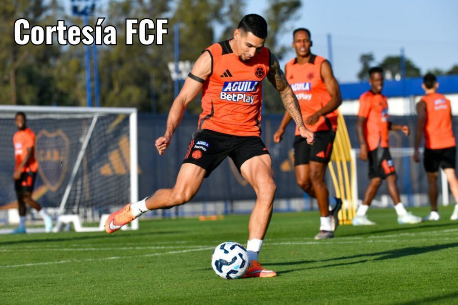 Colombia Daniel Muñoz en el entrenamiento de la Selección Colombia este lunes en Buenos Aires.