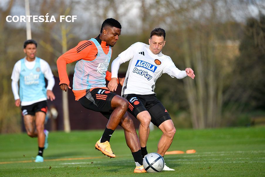 Selección Colombia Entrenamiento de la Selección Colombia este martes 19 de marzo en Londres (Inglaterra)
