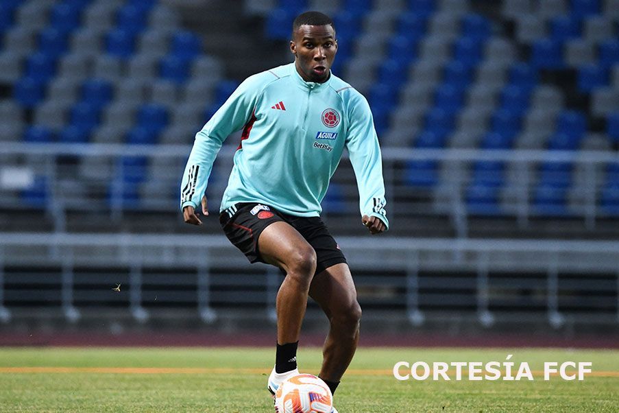 Deiver Machado en la practica del martes en Seúl