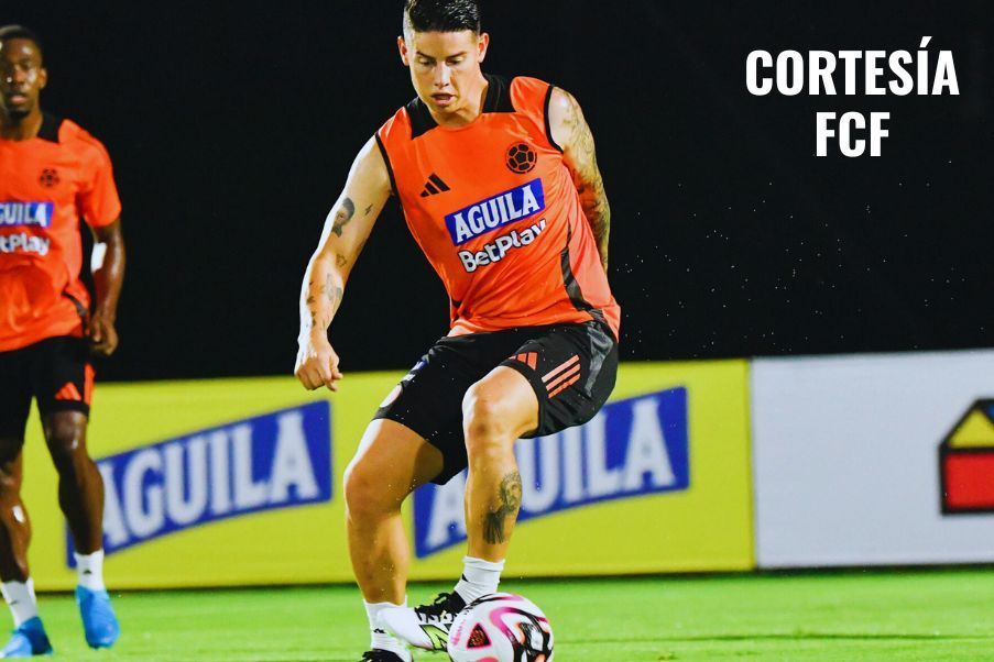 James Rodríguez James Rodríguez en el entrenamiento del lunes en la sede de la Federación en Barranquilla.