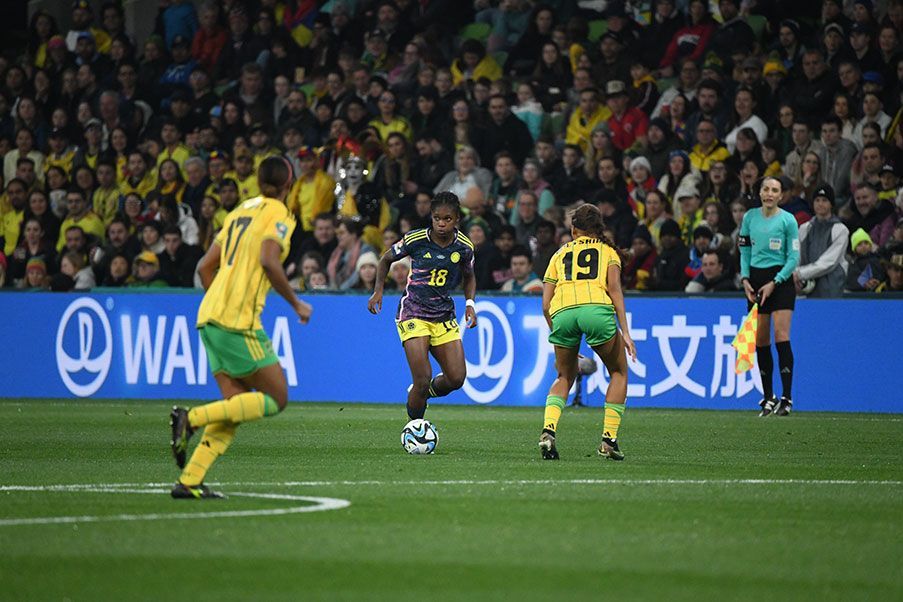 Selección Colombia Colombia vencio 1-0 a Jamaica y se metio en cuartos de final del Mundial Femenino 2023. Cortesía FCF