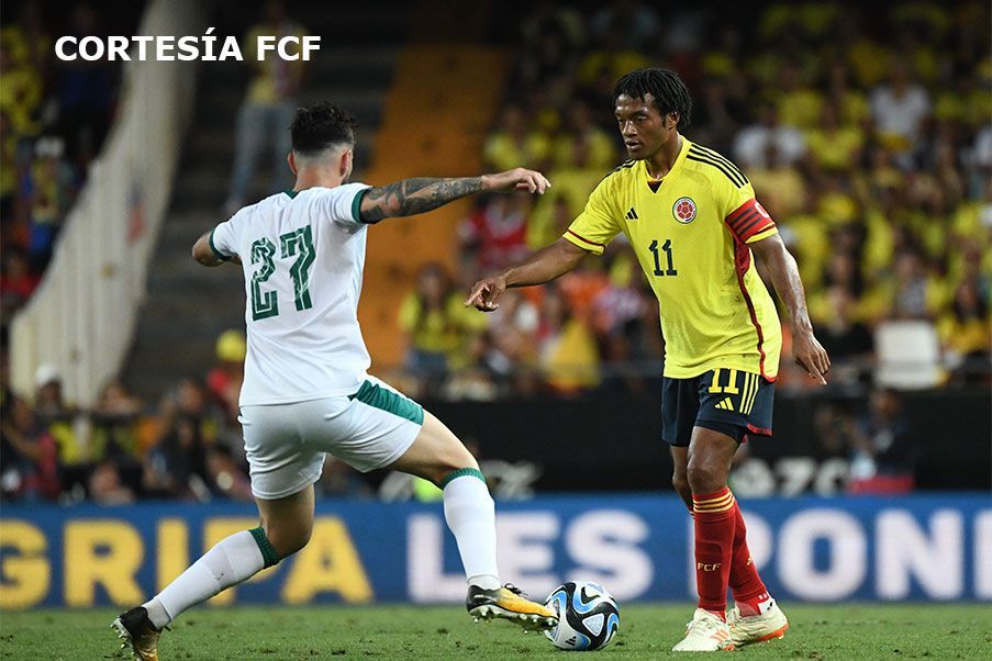 Selección Colombia Juan Cuadrado regresó a la Selección Colombia en el amistoso ante Irak. Cortesía FCF