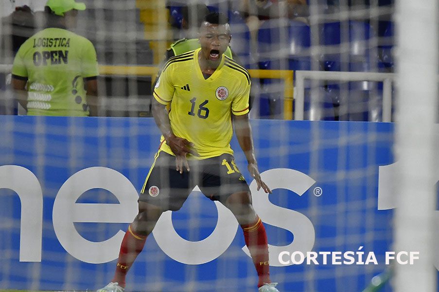 Selección Colombia Sub 20 Colombia Sub 20 venció a su similar de Perú 1-2. Cortesía FCF