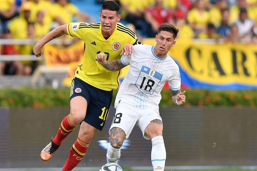 Colombia y Uruguay Colombia y Uruguay igualaron a dos en Barranquilla