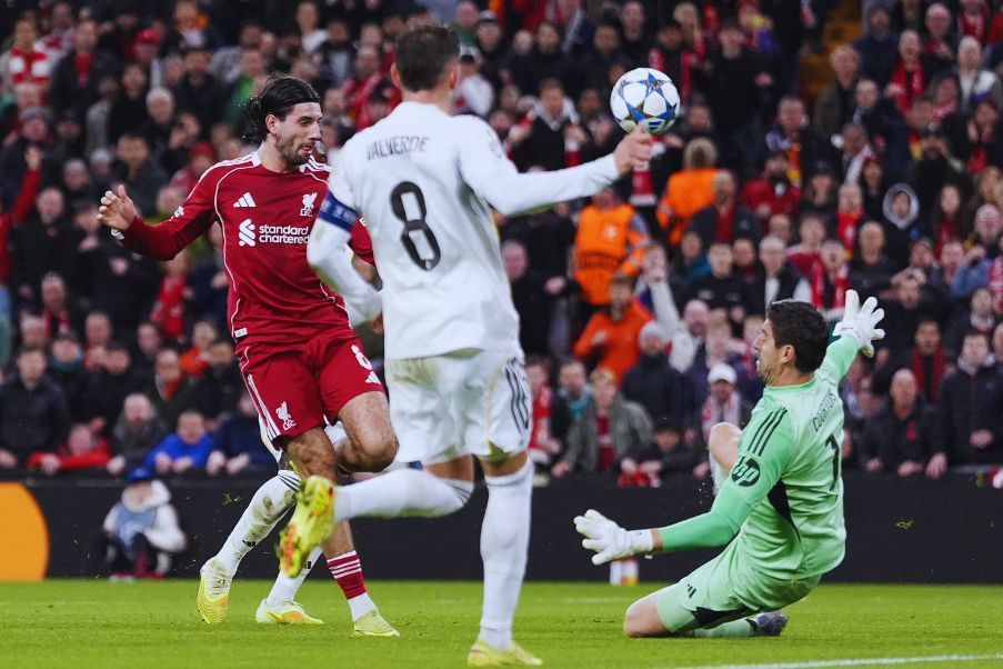 Liverpool and Real Madrid Thibaut Courtois was the star player for Real Madrid in the match against Liverpool.