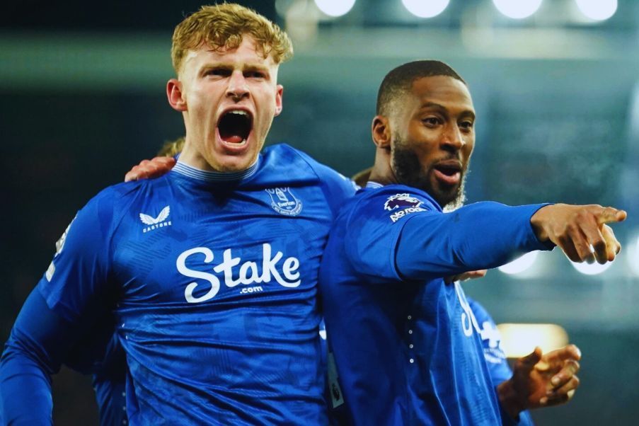 Everton Everton in a football match of Premier League in 2025.