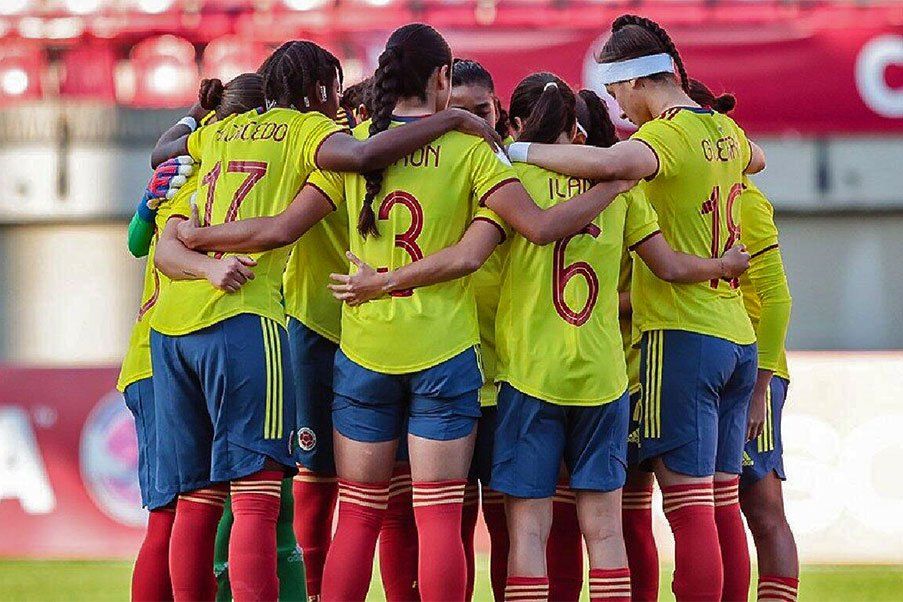 Selección Colombia Femenina Sub 20 que se prepara para el Mundial de la categoría.