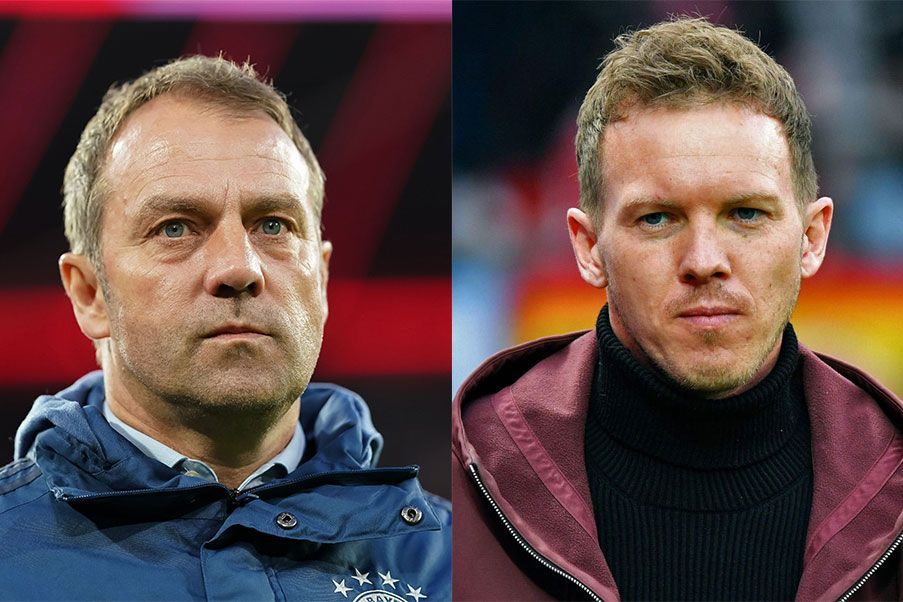 Flick and Nagelsmann Hansi Flick and Julian Nagelsmann, coach fired, coach potential replacement