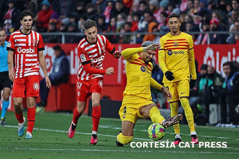 FC Barcelona Lance entre el FC Barcelona y el Girona en Montilivi