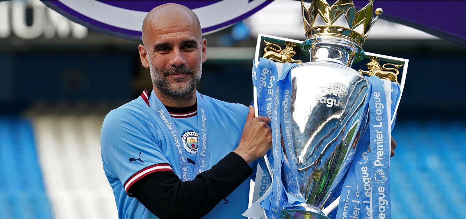 Guardiola Pep Guardiola celebrates the conquest of Premier League 2023-2024. EPIC