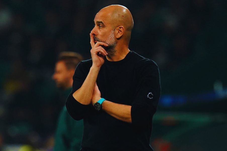 Pep Guardiola Pep Guardiola head coach of Manchester City in full match against Sporting CP