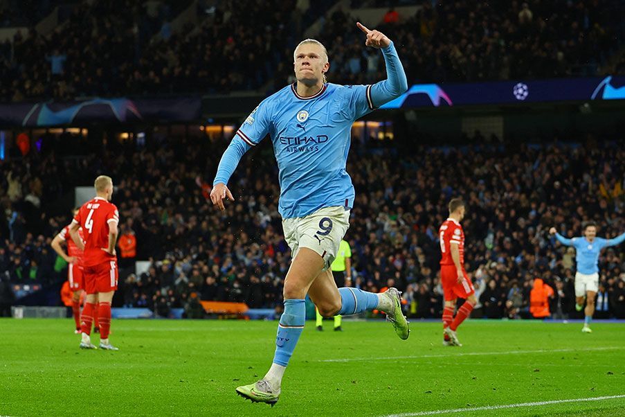 Erling Haaland Haaland marcó el tercer gol del City ante el Bayern