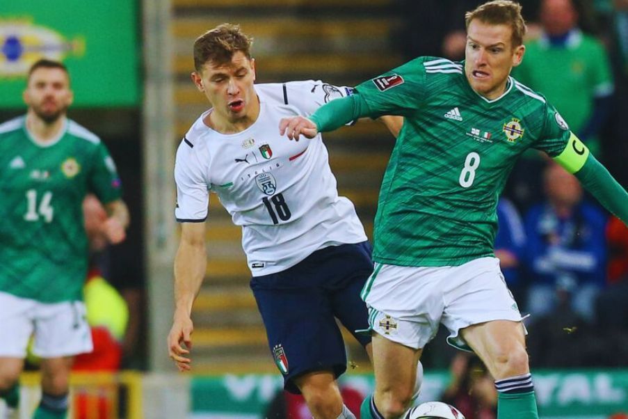 Italy_north ireland Italy and Northern Ireland faced off in the qualifying phase for the 2022 Qatar World Cup. The match ended in a goalless draw in Belfast.