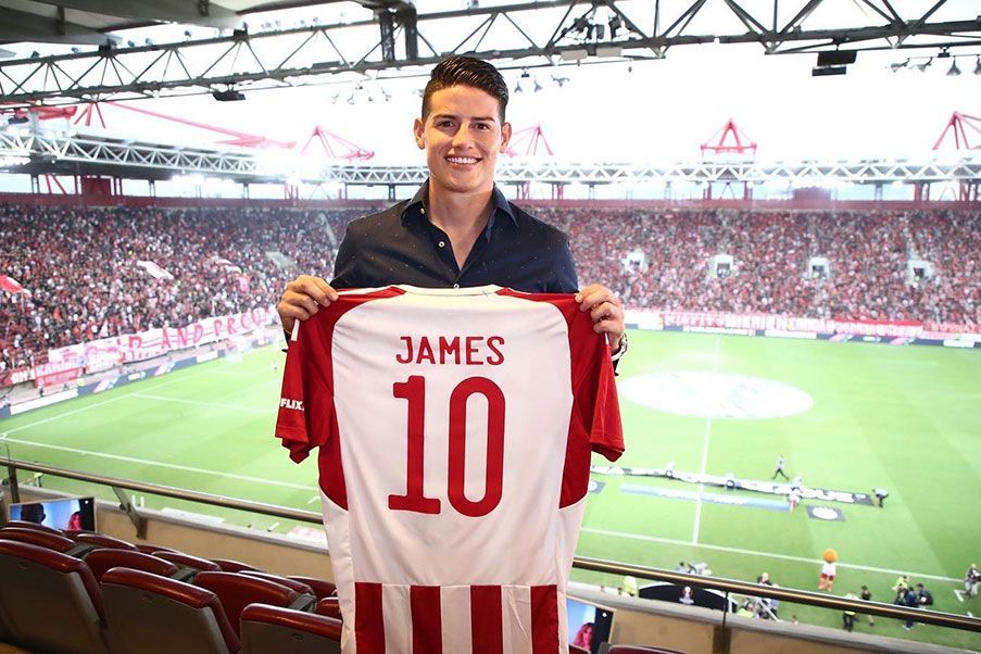 James Rodríguez signs with Olympiakos in 2022