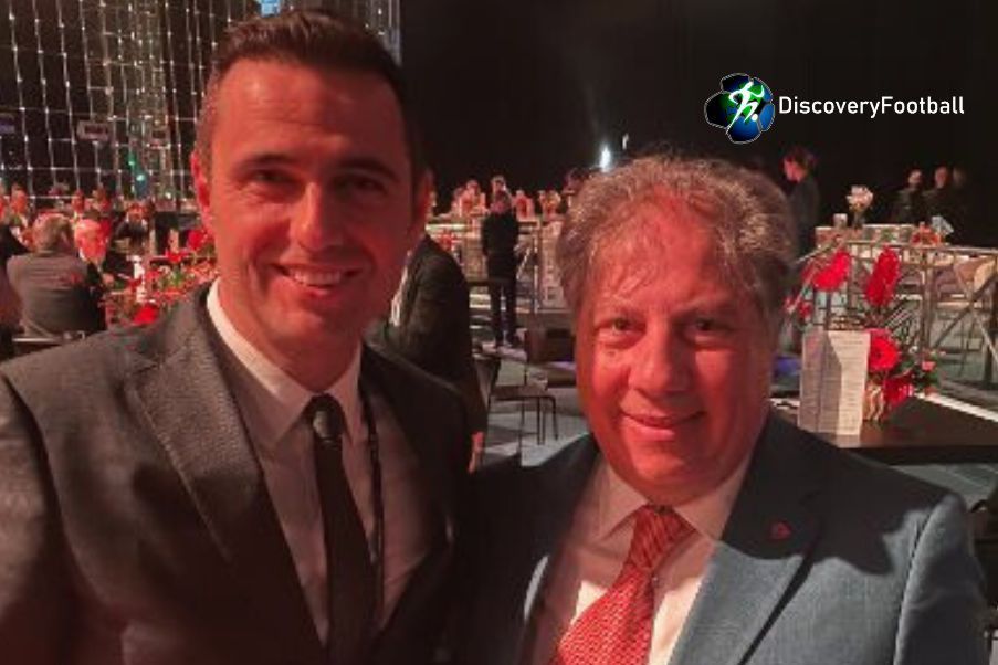 Kazanci Manos Staramopoulos Chief Editor English Zone of Discoveryfootball.com and Ceyhun Kazanci Vice President of the Turkish Football Federation.