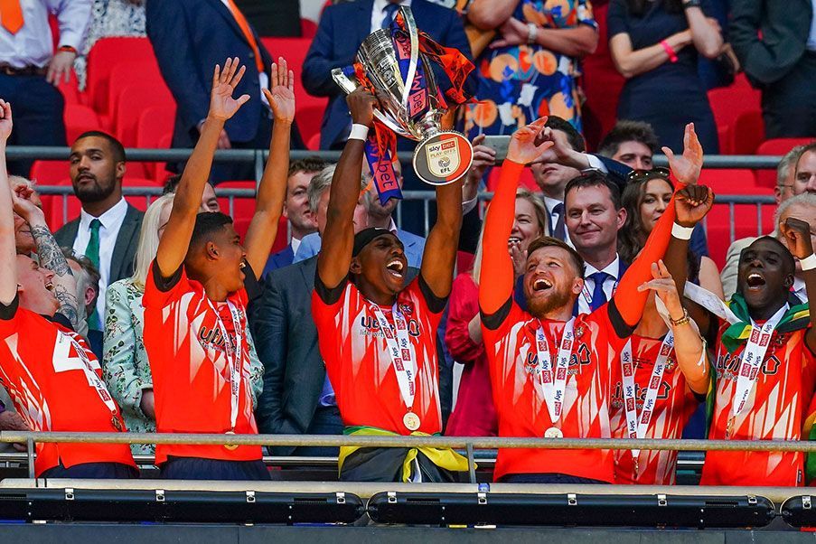 Luton Town Luton Town winner of The Championship and new tenant of Premier League
