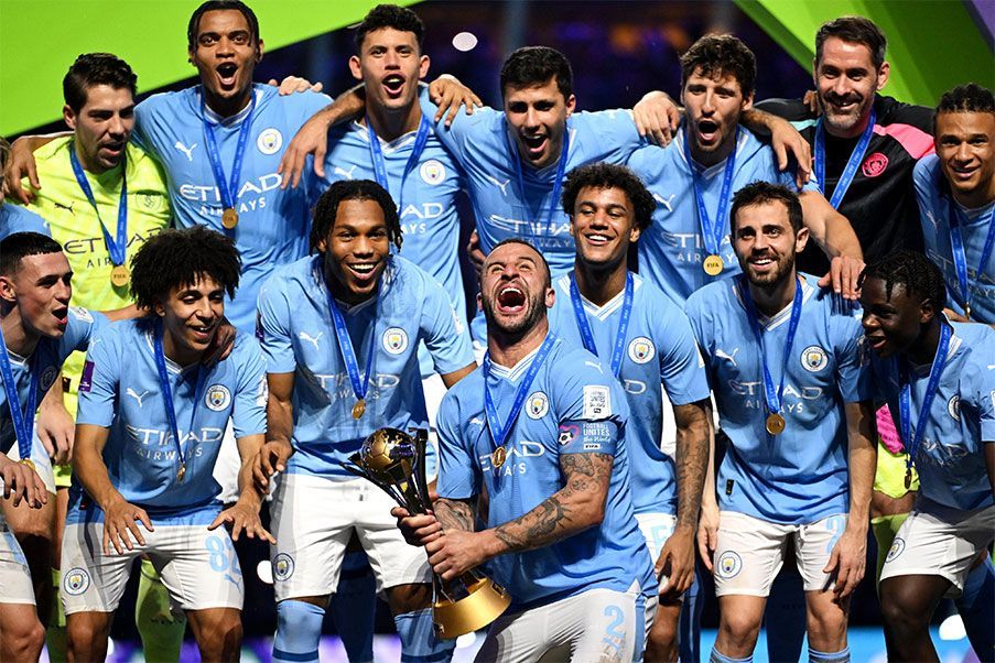 El Manchester City celebra la obtención del Mundial de Clubs 2023