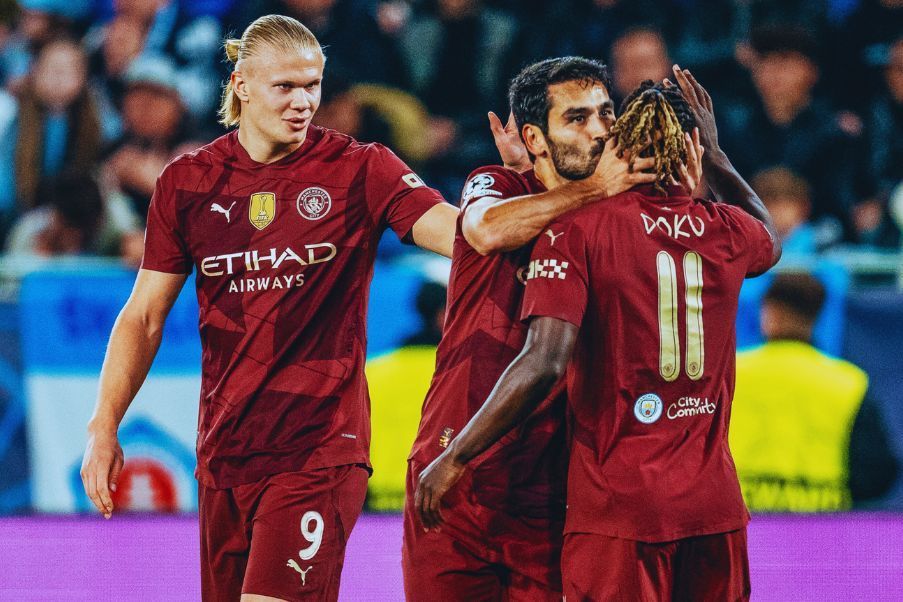 Man City El Manchester City aplastó al Slovan de Bratislava con un solvente 0-4 en el que marcaron Erling Haaland e Ilkay Gundogan. EPIC