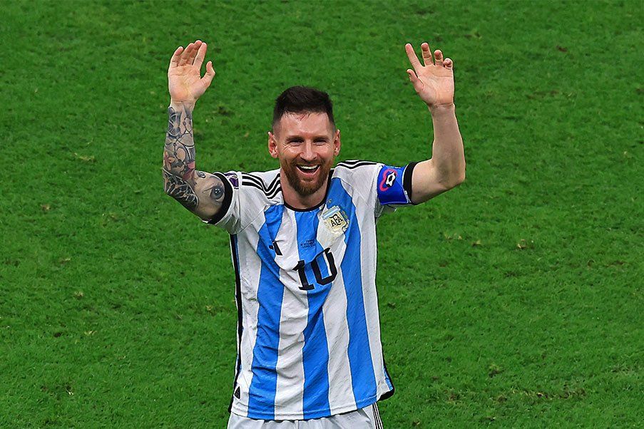 Leo Messi great star of Argentina