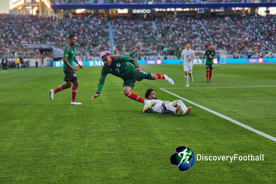 Copa de Oro 2023 Lance del México ante Qatar de la Copa de Oro 2023 en Los Ángeles. Discoveryfootball.com